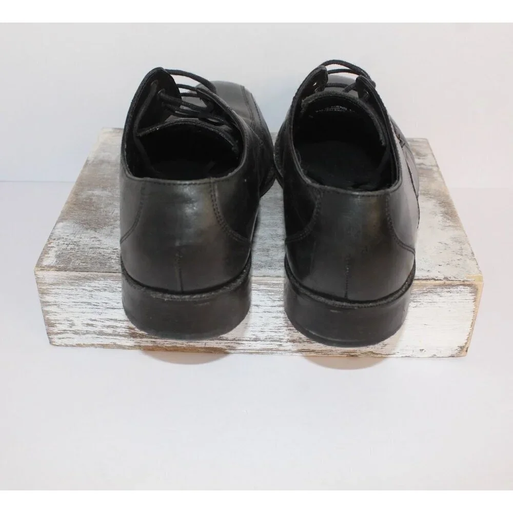 Florsheim Dress‎ Shoes Men's 7.5D Black Leather Classic Lace Up Modern Y2K 14139